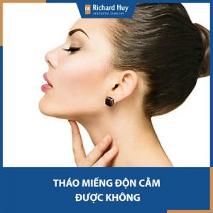 Lưu ý tháo miếng độn cằm an toàn để trở lại hình dáng ban đầu