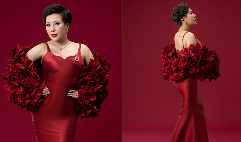 After breast reconstruction surgery, Thu Trang confidently wears sexy, alluring outfits.