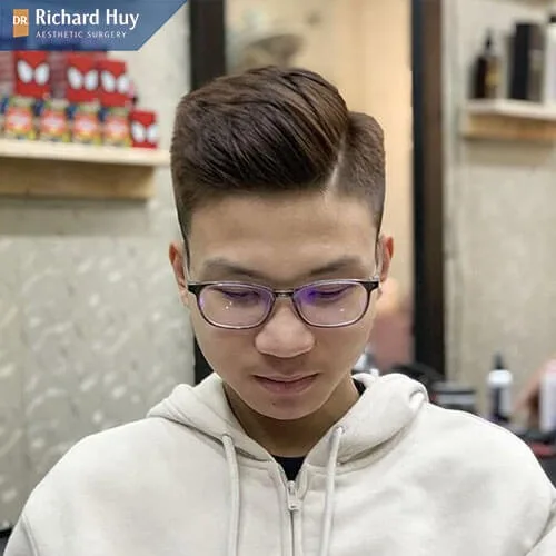 Tóc undercut vuốt chéo Tóc undercut vuốt chéo