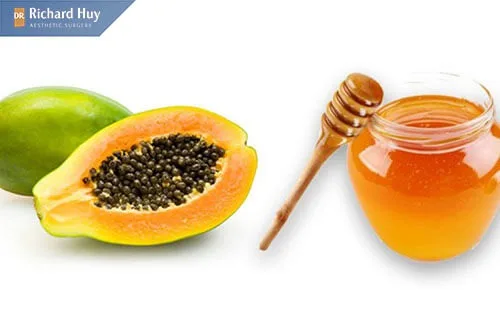 Kết hợp đu đủ và mật ong làm mặt nạ trị nếp nhăn ở miệng Kết hợp đu đủ và mật ong làm mặt nạ trị nếp nhăn ở miệng
