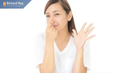 Không hoạt động quá mạnh hay sờ nắn vào phần mũi mới làm xong Không hoạt động quá mạnh hay sờ nắn vào phần mũi mới làm xong